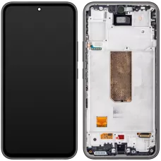 Дисплей Samsung A546 Galaxy A54 5G черный, OLED (Small LCD), с рамкой серого цвета, Graphite