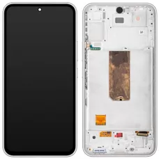 Дисплей Samsung A546 Galaxy A54 5G черный, OLED, с рамкой серебристого цвета, White