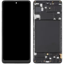 Дисплей Samsung A715 Galaxy A71 черный, OLED, с рамкой