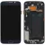 Дисплей Samsung G925 Galaxy S6 Edge синий, Black Sapphire, Amoled, оригинал PRC переклеено стекло, с рамкой