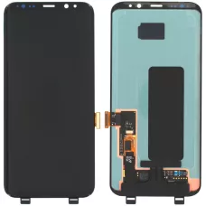 Дисплей Samsung G955 Galaxy S8+ черный, Amoled, оригинал PRC переклеено стекло