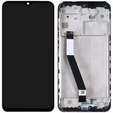 Дисплей Xiaomi Redmi 9/Poco M2/Redmi 9 Prime черный, оригинал PRC с рамкой