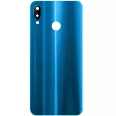 Задняя крышка Huawei P20 Lite/Nova 3e синяя, Klein Blue, оригинал PRC + стекло камеры