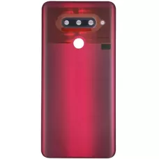 Задняя крышка LG V405 V40 красная, Carmine Red, оригинал PRC + стекло камеры