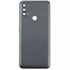 Задняя крышка Motorola XT2159 Moto E40 серая, Carbon Gray, оригинал PRC + стекло камеры