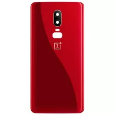 Задняя крышка OnePlus 6 A6003 красная, Amber Red + стекло камеры