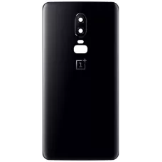 Задняя крышка OnePlus 6 A6003 черная, Mirror Black, оригинал PRC + стекло камеры