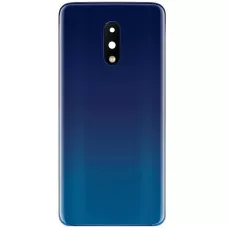 Задняя крышка OnePlus 7 синяя, Mirror Blue, оригинал PRC + стекло камеры