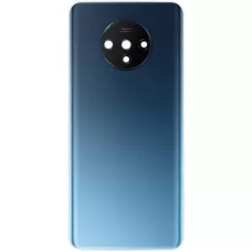 Задняя крышка OnePlus 7T синяя, Glacier Blue, оригинал PRC + стекло камеры