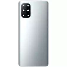 Задняя крышка OnePlus 8T серебристая, Lunar Silver, оригинал PRC + стекло камеры