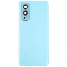 Задняя крышка OnePlus Nord 2 5G голубая, Blue Haze, оригинал PRC + стекло камеры