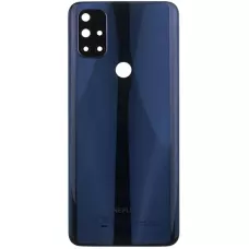 Задняя крышка OnePlus Nord N10 5G синяя, Midnight Ice, оригинал PRC + стекло камеры