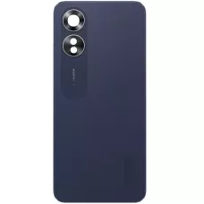 Задняя крышка Oppo A17 синяя, Midnight Black, оригинал PRC + стекло камеры