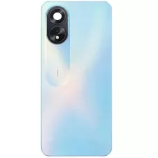 Задняя крышка Oppo A18 голубая, Glowing Blue, оригинал PRC + стекло камеры