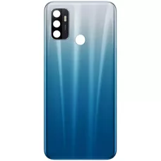 Задняя крышка Oppo A53 4G 2020/A53s/A32/A33 2020 голубая, Fancy Blue, оригинал PRC + стекло камеры
