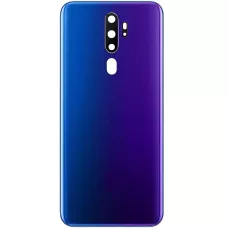 Задняя крышка Oppo A9 2020 фиолетовая, Space Purple, оригинал PRC + стекло камеры