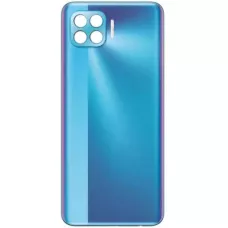 Задня кришка Oppo Reno 4 Lite синя, Magic Blue, оригінал PRC + скло камери