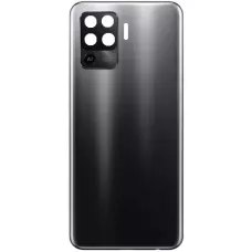 Задняя крышка Oppo Reno 5 Lite черная, Fluid Black, оригинал PRC + стекло камеры