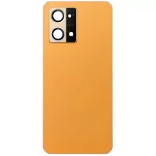 Задняя крышка Oppo Reno 7 4G, оранжевая, Sunset Orange, оригинал PRC + стекло камеры