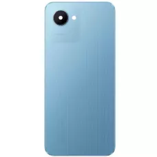 Задня кришка Realme C30s блакитна, Stripe Blue, оригінал PRC + скло камери