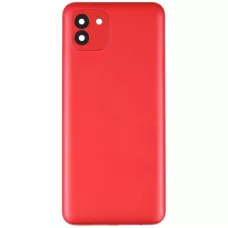 Задняя крышка Samsung A035 Galaxy A03 красная, оригинал PRC + стекло камеры