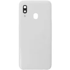 Задняя крышка Samsung A202 Galaxy A20e белая, оригинал PRC + стекло камеры