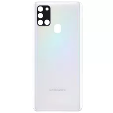 Задняя крышка Samsung A217 Galaxy A21s белая, оригинал PRC + стекло камеры