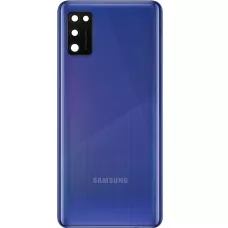 Задняя крышка Samsung A415 Galaxy A41 синяя, Prism Crush Blue, оригинал PRC + стекло камеры
