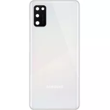 Задняя крышка Samsung A415 Galaxy A41 серебристая, Prism Crush Silver, оригинал PRC + стекло камеры