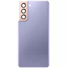 Задняя крышка Samsung G991 Galaxy S21 5G фиолетовая, Phantom Violet + стекло камеры золотого цвета