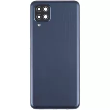 Задняя крышка Samsung M127 Galaxy M12 черная, оригинал PRC + стекло камеры