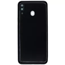 Задняя крышка Samsung M205 Galaxy M20 черная, Charcoal Black, оригинал PRC+стекло камеры