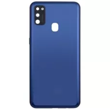 Задняя крышка Samsung M215 Galaxy M21 синяя, Midnight Blue, оригинал PRC + стекло камеры