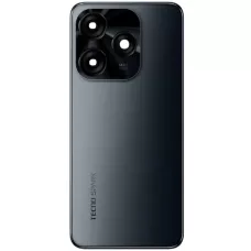 Задняя крышка Tecno Spark 10C черная, Meta Black + стекло камеры