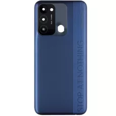 Задняя крышка Tecno Spark Go 2022 KG5m синяя, Atlantic Blue + стекло камеры