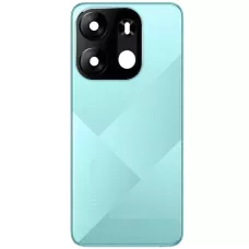 Задняя крышка Tecno Spark Go 2023 BF7n голубая, Uyuni Blue + стекло камеры