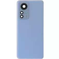 Задня кришка Xiaomi 12 Pro блакитна, Blue, матова, оригінал PRC + скло камери