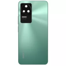 Задняя крышка Xiaomi Poco F4/Redmi K40S зеленая, Nebula Green + стекло камеры 64MP, логотип 