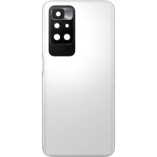 Задняя крышка Xiaomi Redmi 10 / Redmi 10 2022 / Redmi 10 Prime / Redmi 10 Prime 2022 белая, Pebble White, оригинал PRC + стекло камеры