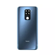 Задняя крышка Xiaomi Redmi Note 9/Redmi 10X 4G синяя + стекло камеры