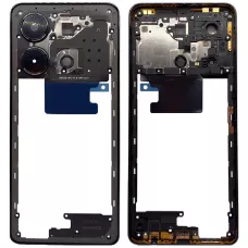 Рамка корпуса Infinix Note 30 черная, Obsidian Black + стекло камеры
