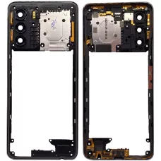 Рамка корпуса Infinix Zero 5G 2023 серебристая, Pearly White + стекло камеры