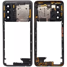 Рамка корпуса Infinix Zero 5G 2023 черная, Submarine Black + стекло камеры