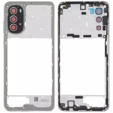 Рамка корпуса Motorola XT2221 Moto G52/XT2225 Moto G82/Moto G71S белая + стекло камеры