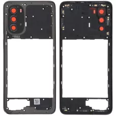 Рамка корпуса Motorola XT2225 Moto G82 серая, Meteorite Gray + стекло камеры