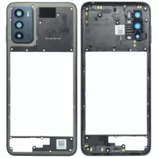 Рамка корпуса Motorola XT2233-2 Moto G42 синяя + стекло камеры