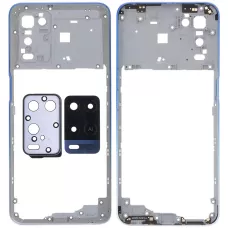 Рамка корпуса Oppo A54 4G синяя, Starry Blue + стекло камеры