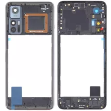 Рамка корпуса TCL 30+ черная, Tech Black + стекло камеры