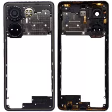 Рамка корпуса Tecno Camon 20/Camon 20 Pro черная, Predawn Black + стекло камеры