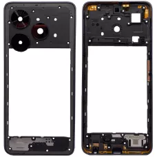 Рамка корпуса Tecno Spark Go 2024 черная, Gravity Black + стекло камеры
